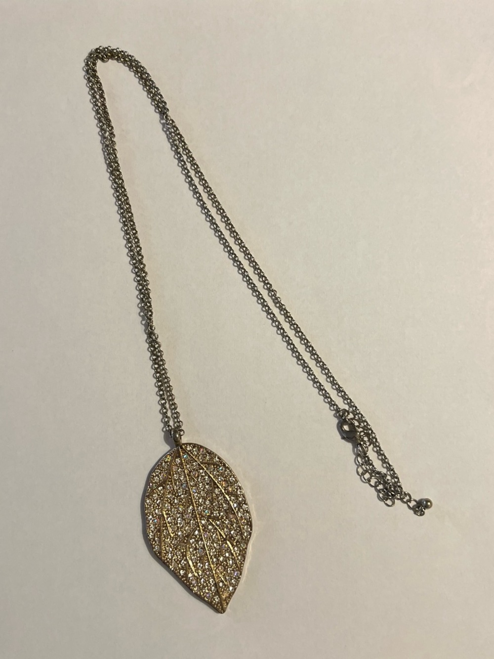 Gold Leaf Pendant Necklace - Women Jewelry
